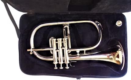 CHRISTMAS GIFT SHREYAS FLUGELHORN CHROME BB PITCH W HARDCASE MP FLUGLEHORN