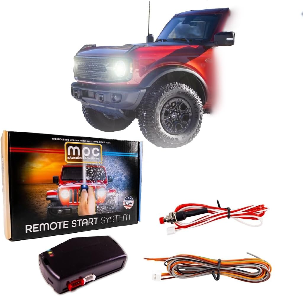 MPC Remote Start Kit for Ford Bronco 2021-2022 || Push to Start Only || Lock 3X to Start || USA Tech Support