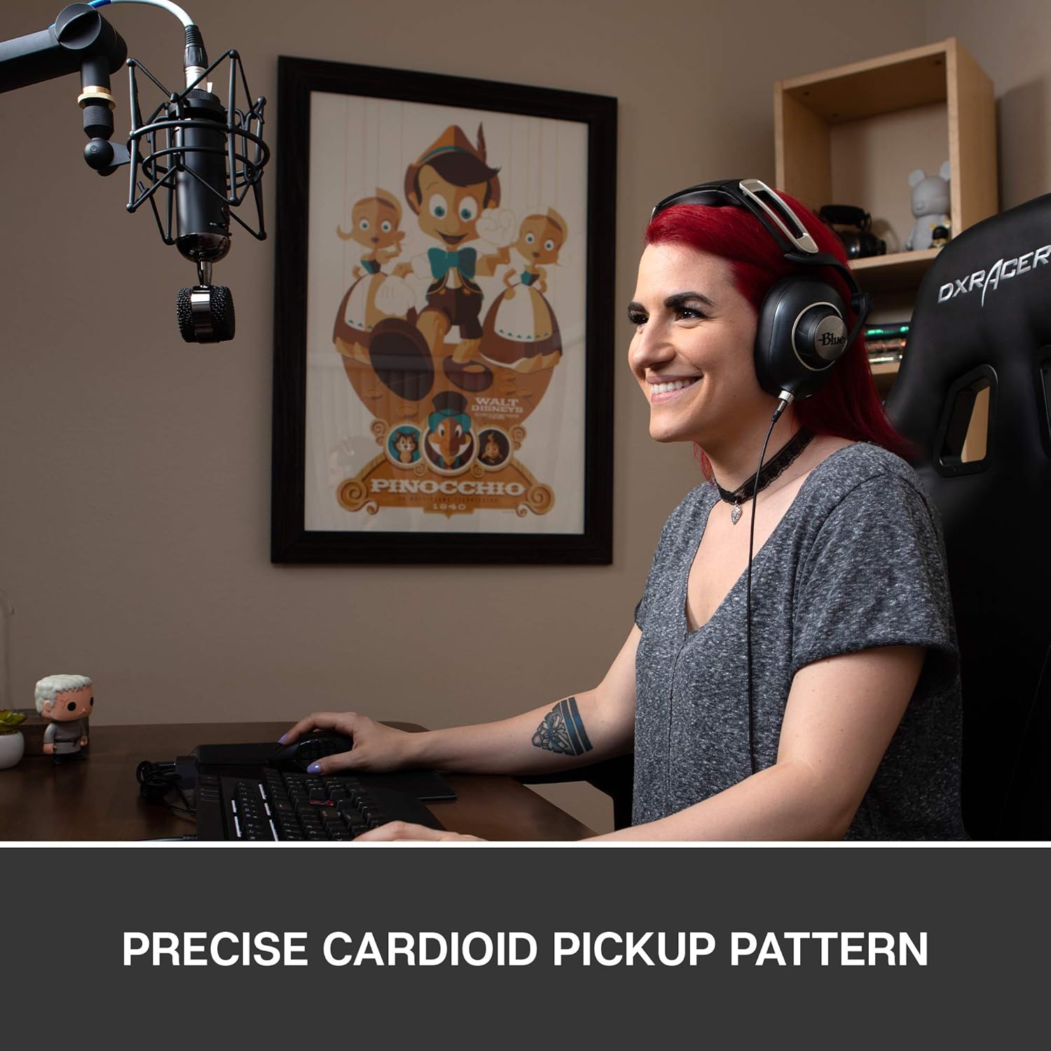 Blue Spark Blackout SL XLR Condenser Mic for Pro Recording and Streaming (137) (Renewed)