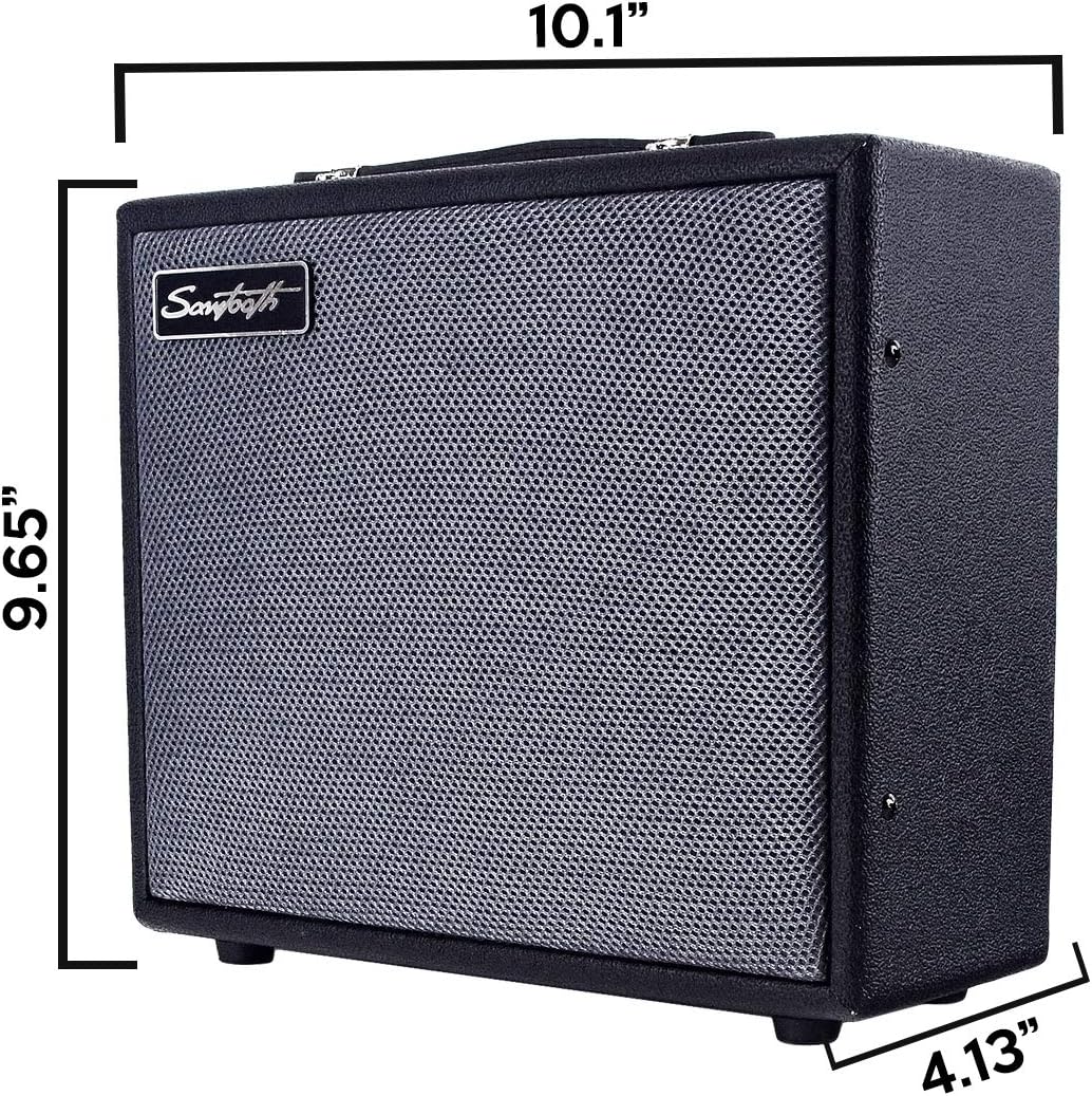 Sawtooth 10-Watt Electric Guitar Amp with Instrument Cable & Pick Sampler