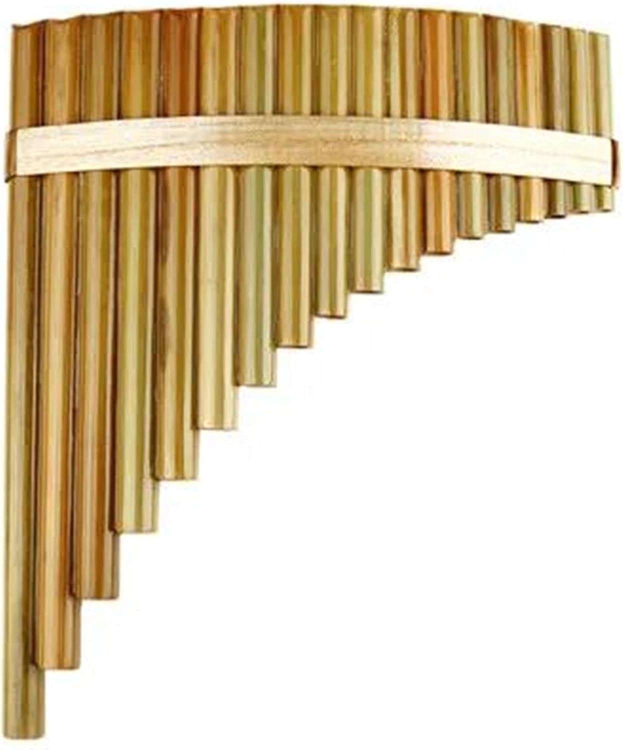 18 Pipes Pan Flute F Key Pan Pipes Woodwind Instrument Chinese Traditional Musical Instrument(Color:Right)