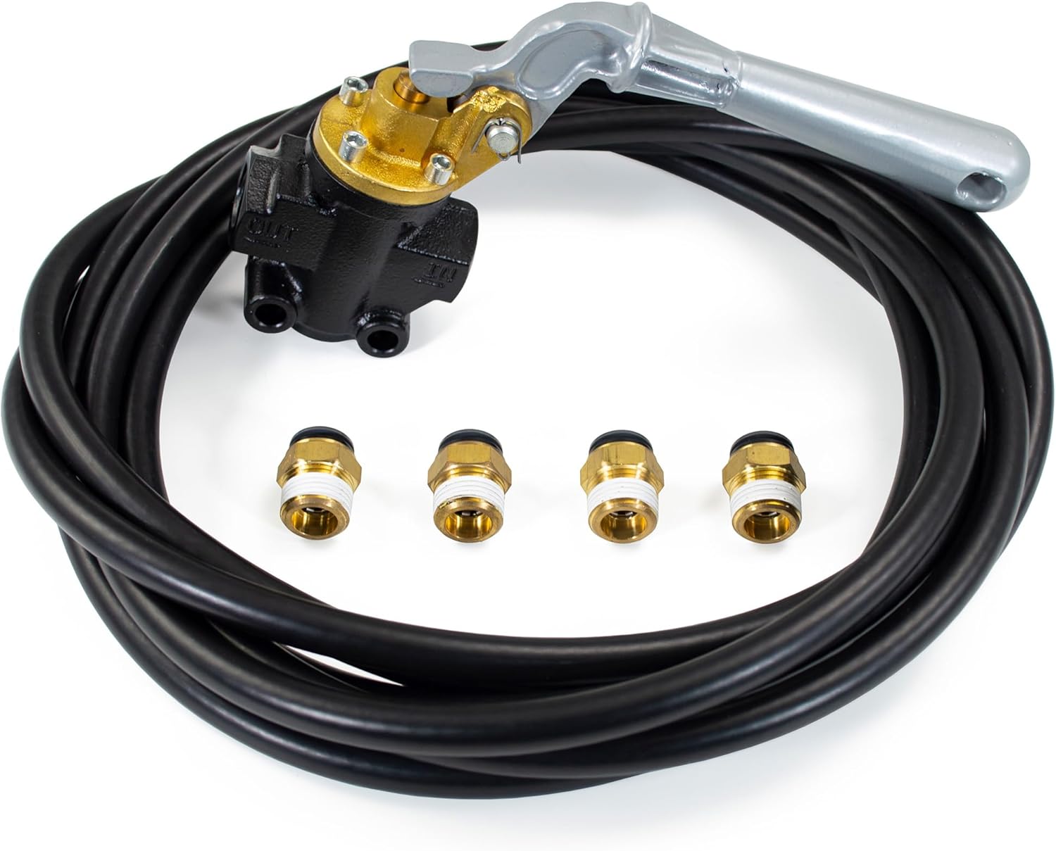 HornBlasters 1/2'' Manual Air Valve Kit – 1/2'' NPT for Air & Train Horns – Includes Valve, Airline, and Fittings