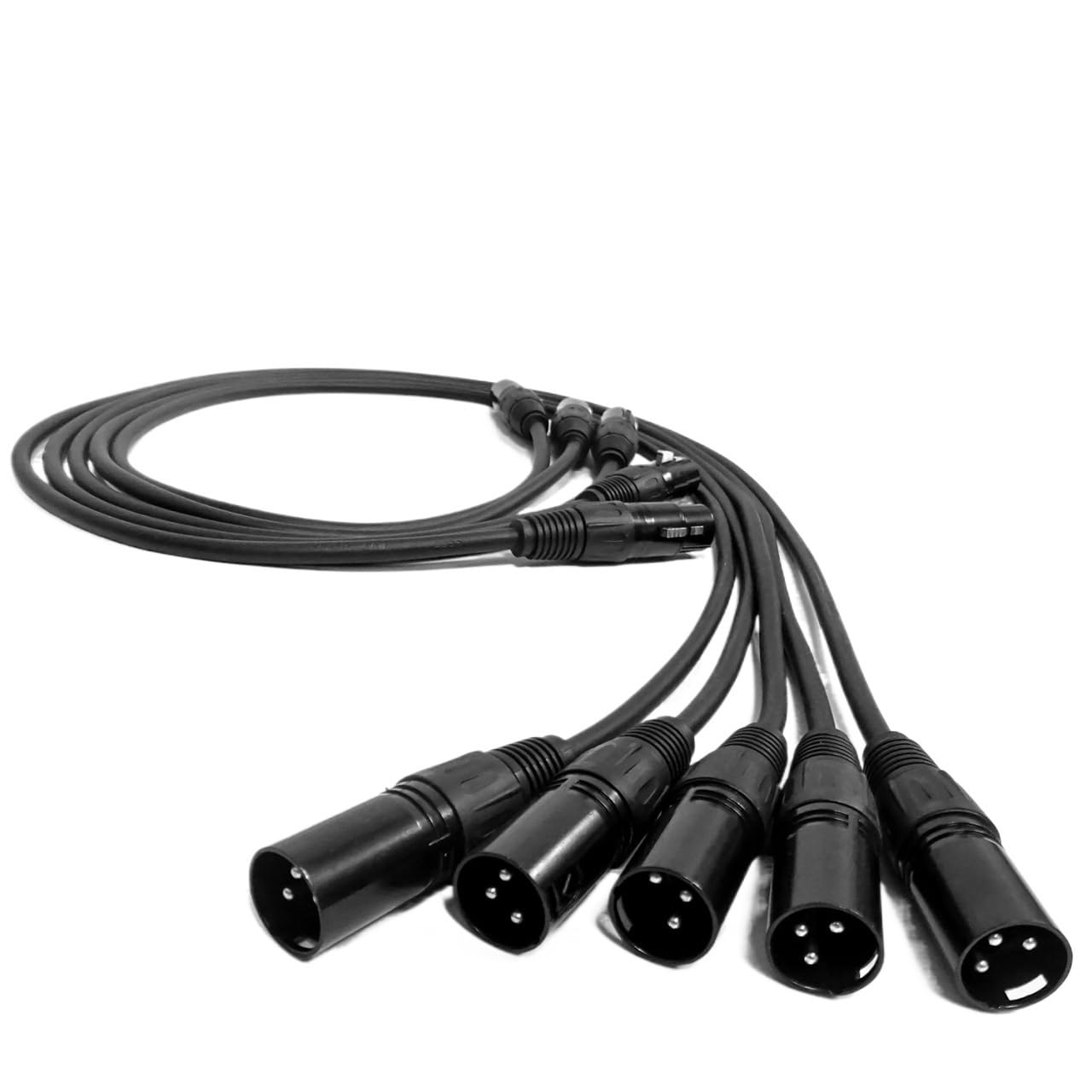 5Pcs/Lots L*/ED Par Light Connection Cable 3-PIN DMX Cable 1M/2M/3M/4M/5M/6M/7M/8M/9M/10M DMX Signal Line Used(Black Metal Head,300CM)
