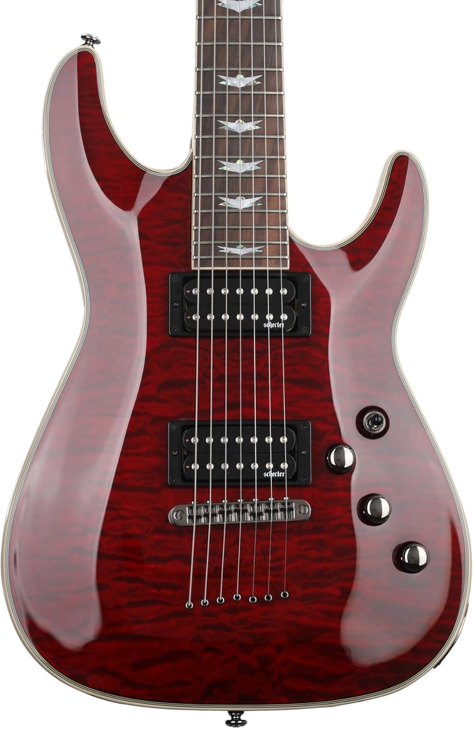 Schecter Omen Extreme-7 Electric Guitar - Black Cherry