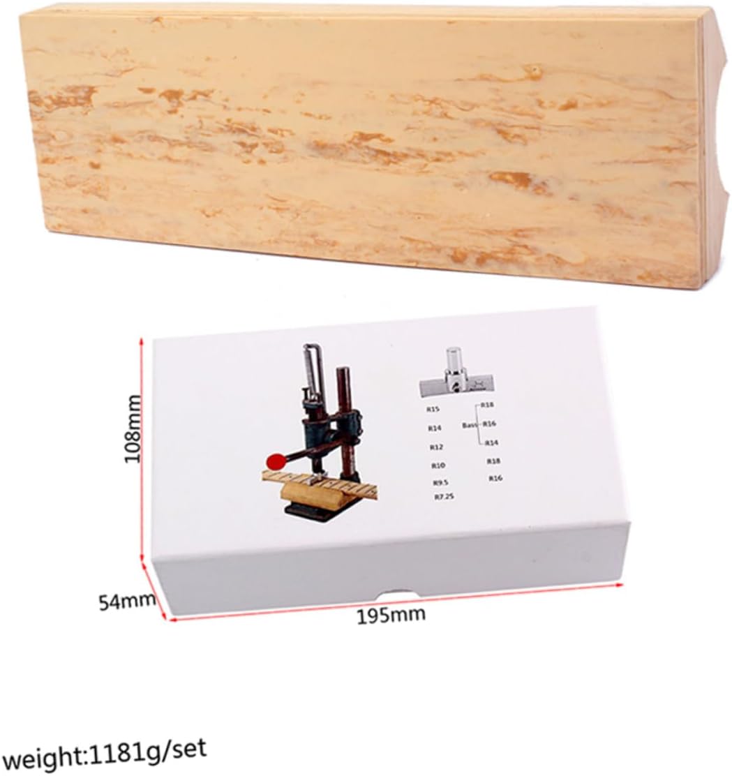 13pcs Guitar Setup Kit Fret Press Caul Insert for Electric Acoustic Bass Guitar Luthier Tool