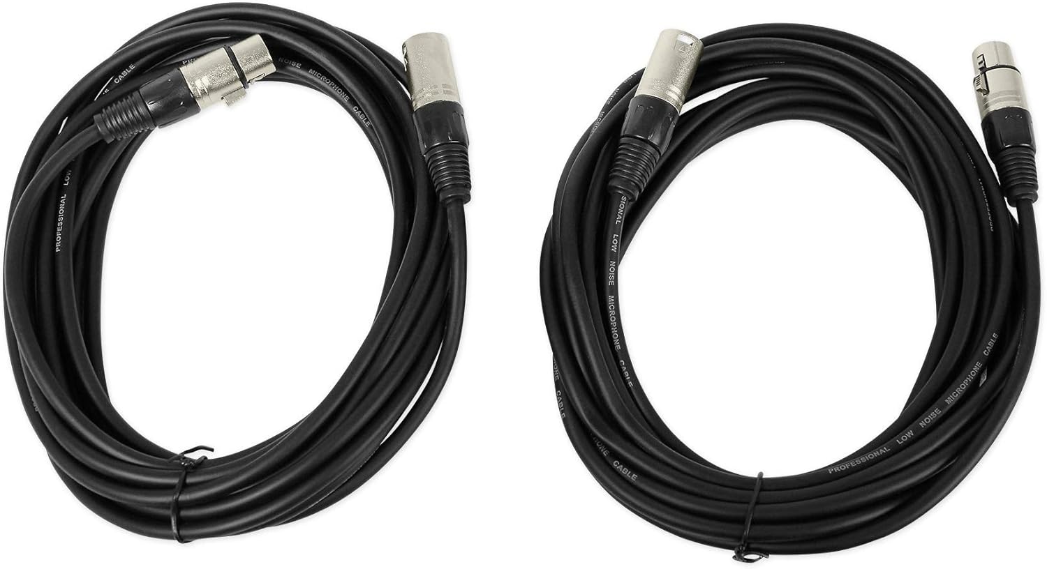 Rockville DX15 Bundle: (2) 2000W Peak / 500W RMS 15-in Class-D Powered Active DJ PA Speakers, (2) Adjustable Tripod Stands, (2) 20 ft XLR Cables, RMC-XLR Metal Handheld Microphone with Cables, 5-items