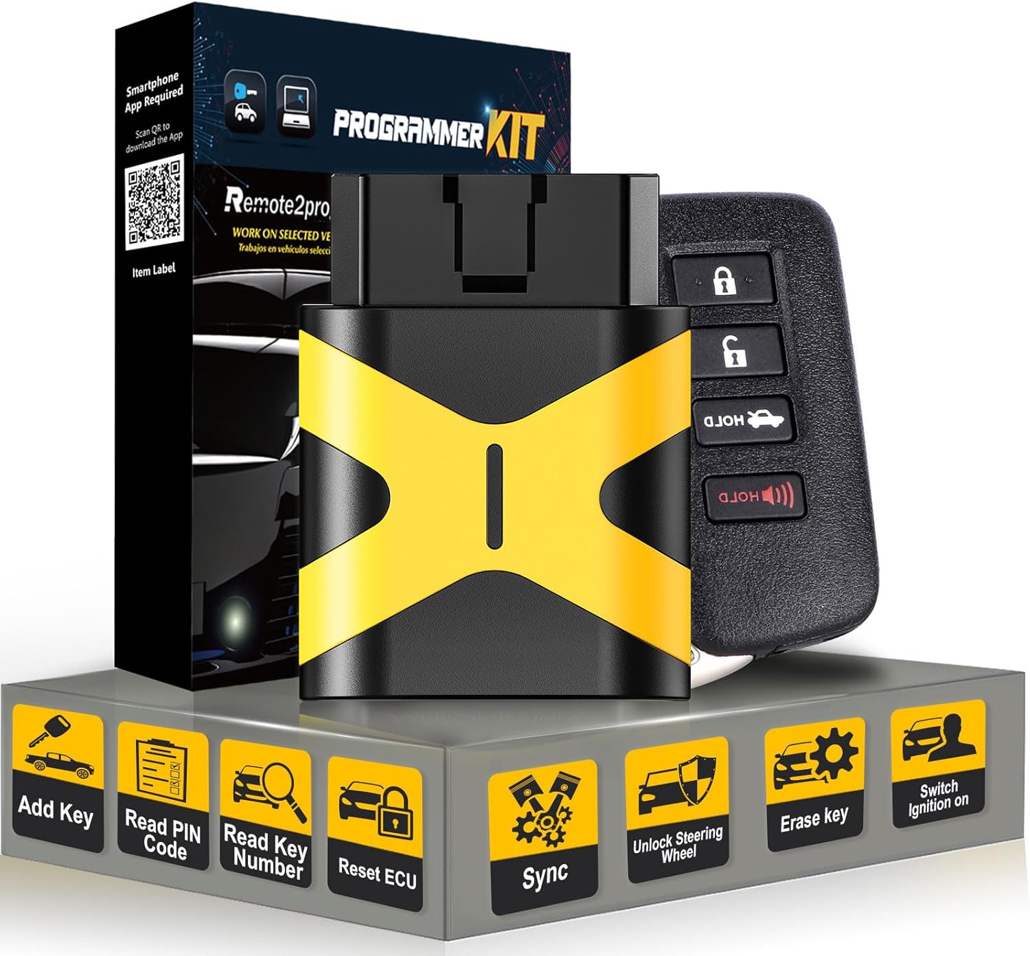 Car Key DIY Programming and Keyless Entry Car Key Remote Replacement for 2013-2015 Lexus ES300H with FCC: HYQ14FBA and 2020 Board