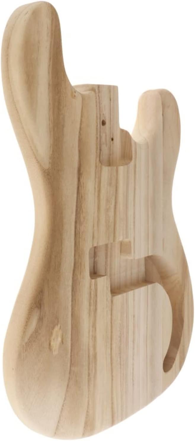 Unfinished Bass Body Maple Wood Blank Guitar Barrel for Electric Bass DIY Parts Accessories DIY Guitar Kit