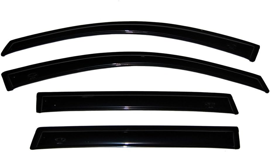 AVS Ventvisor Smoke - 4pc Front & Rear Set - 94249