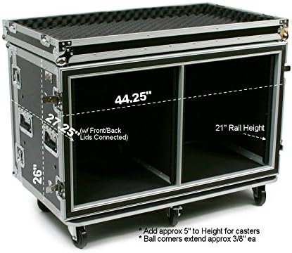 OSP Cases | ATA Road Case | Shock-Mount | 12-Space Side by Side | 20