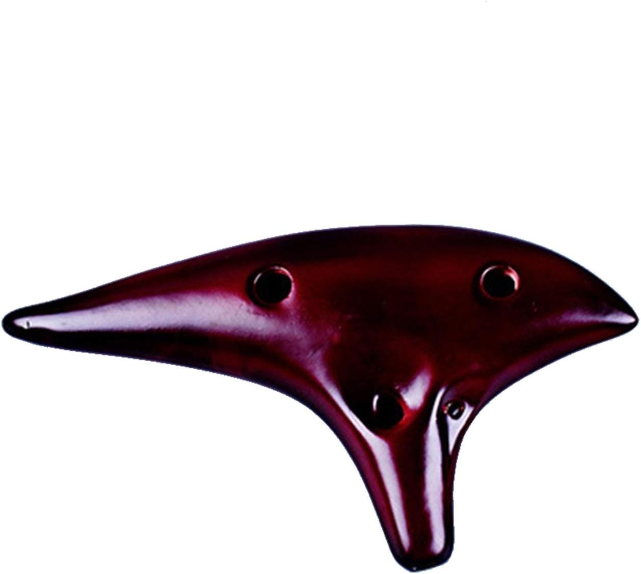 12 Holes Porcelain Alto C Flute Professional Smoked Burn Gifts Musical Instrument Ceramic Ocarina Woodwind(2)