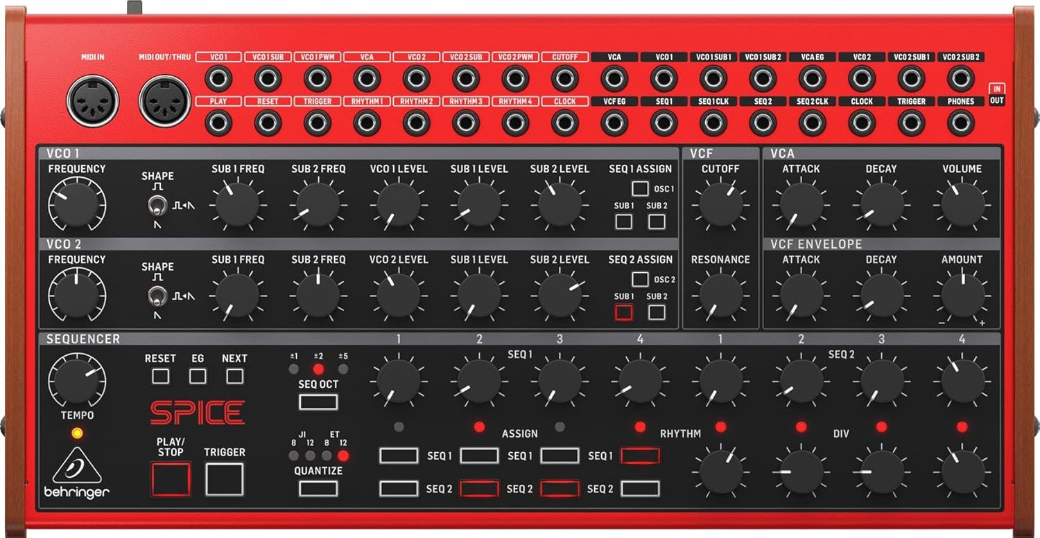 Behringer Spice Analog Semi-modular Polyrhythmic Synthesizer