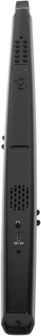 Electric Blowpipe, 13 Tones Electronic Saxophone Blowpipe Rise and Fall Button Wind Instrument US Plug 100‑240V