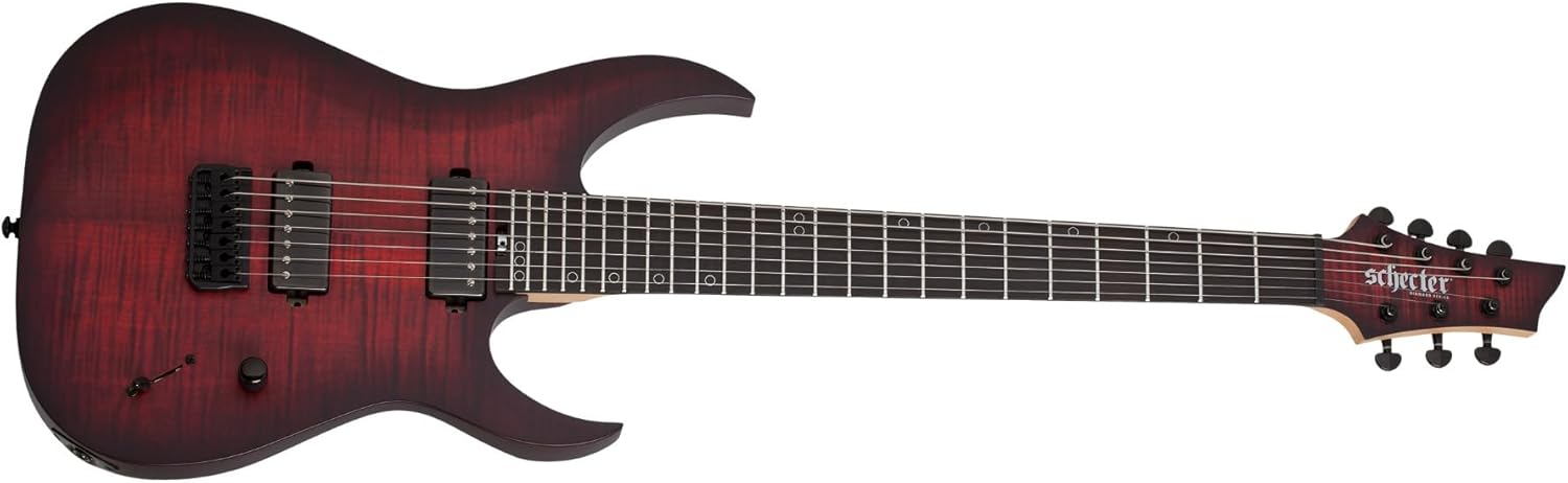 Schecter Sunset-7 Extreme 7-string Baritone Electric Guitar - Scarlet Burst