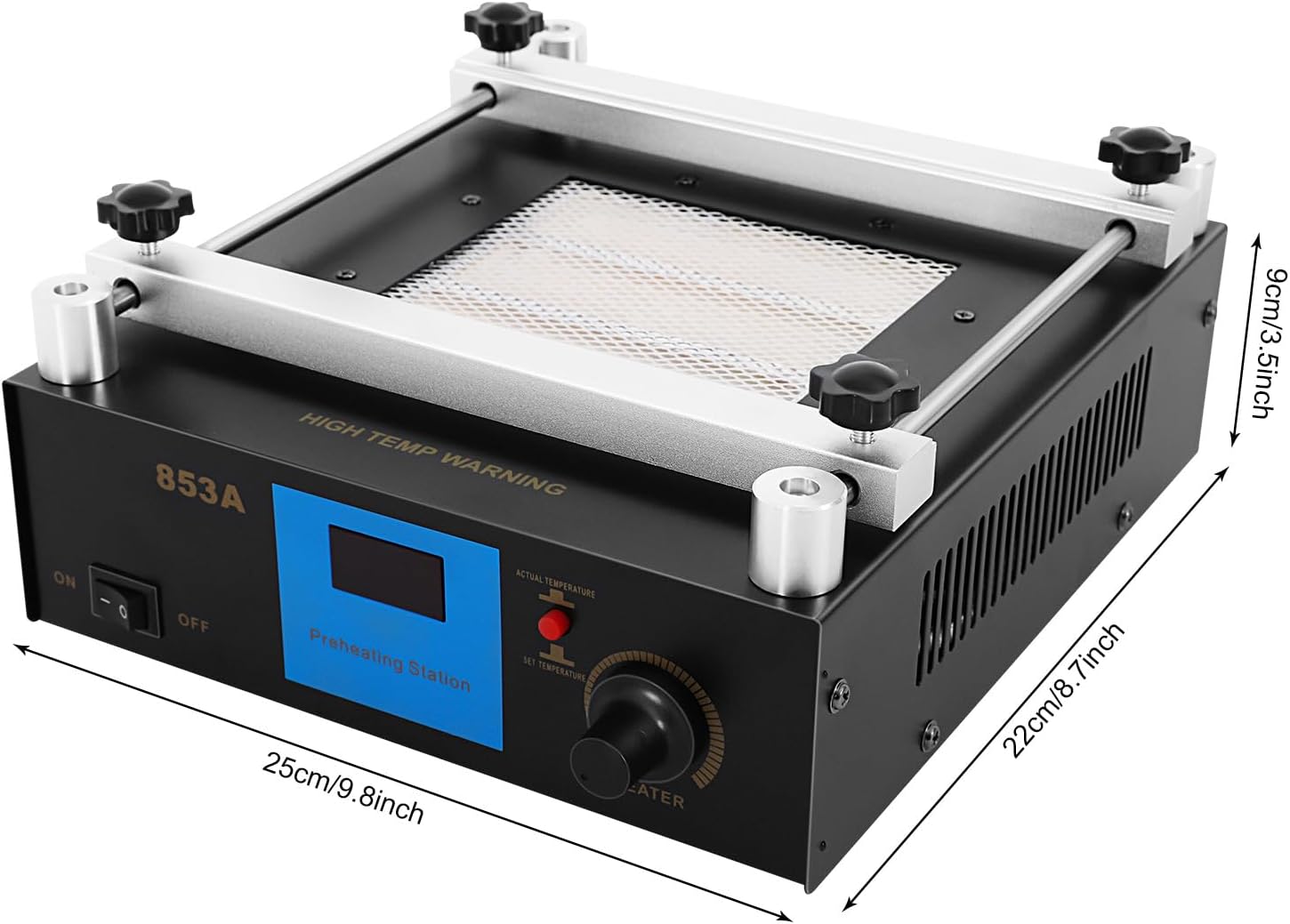 Soldering Hot Plate, Preheating Rework Station, 110V 450W rReflow Oven, 4.72''x4.72'' Heating Area, for Electronic Equipment, Mobile Communication, Factory Production, Scientific Research