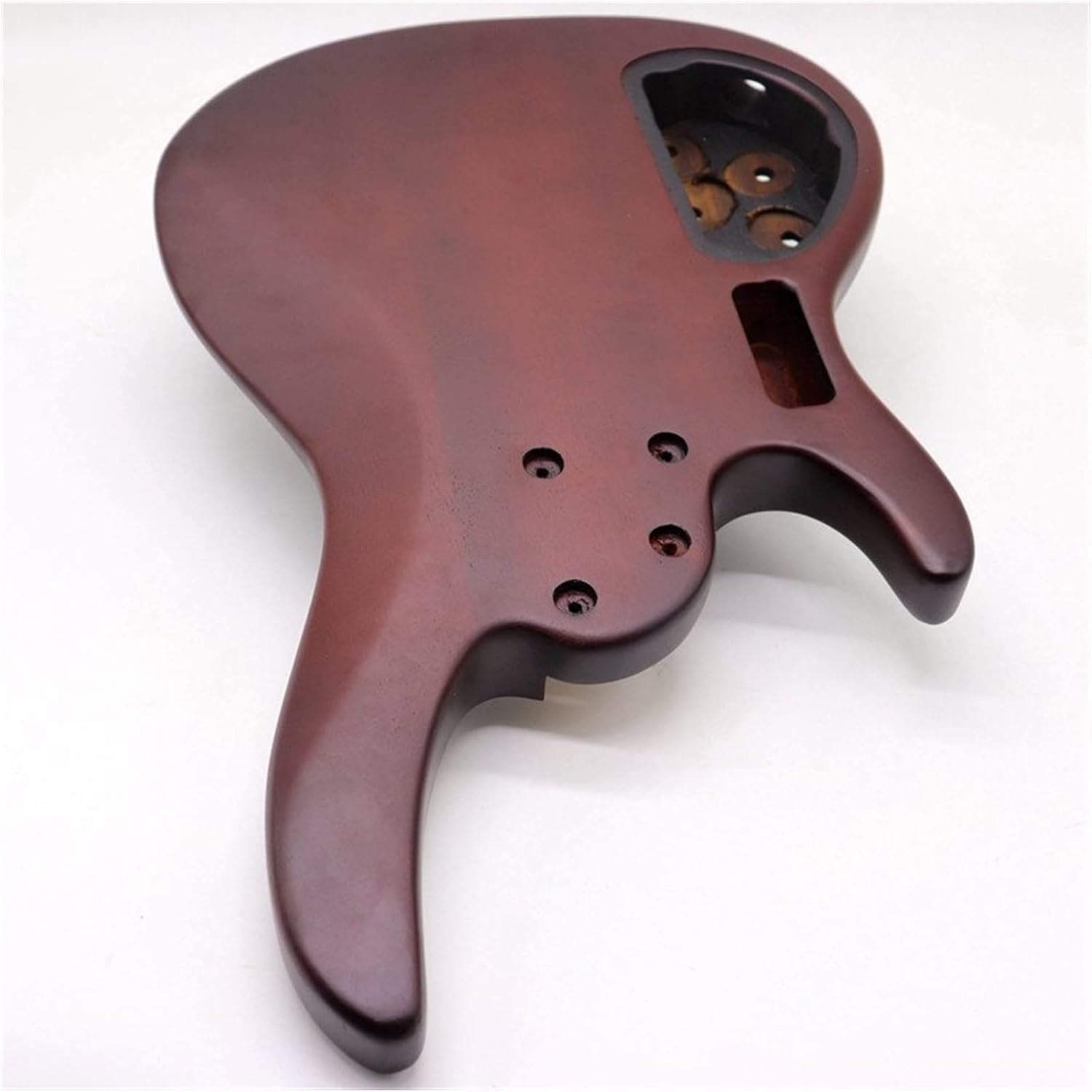 TSTS Hickory Skin Electric Bass Guitar Body Okoume Wood Use with 24 Fret Guitar Neck Guitar DIY Accessory