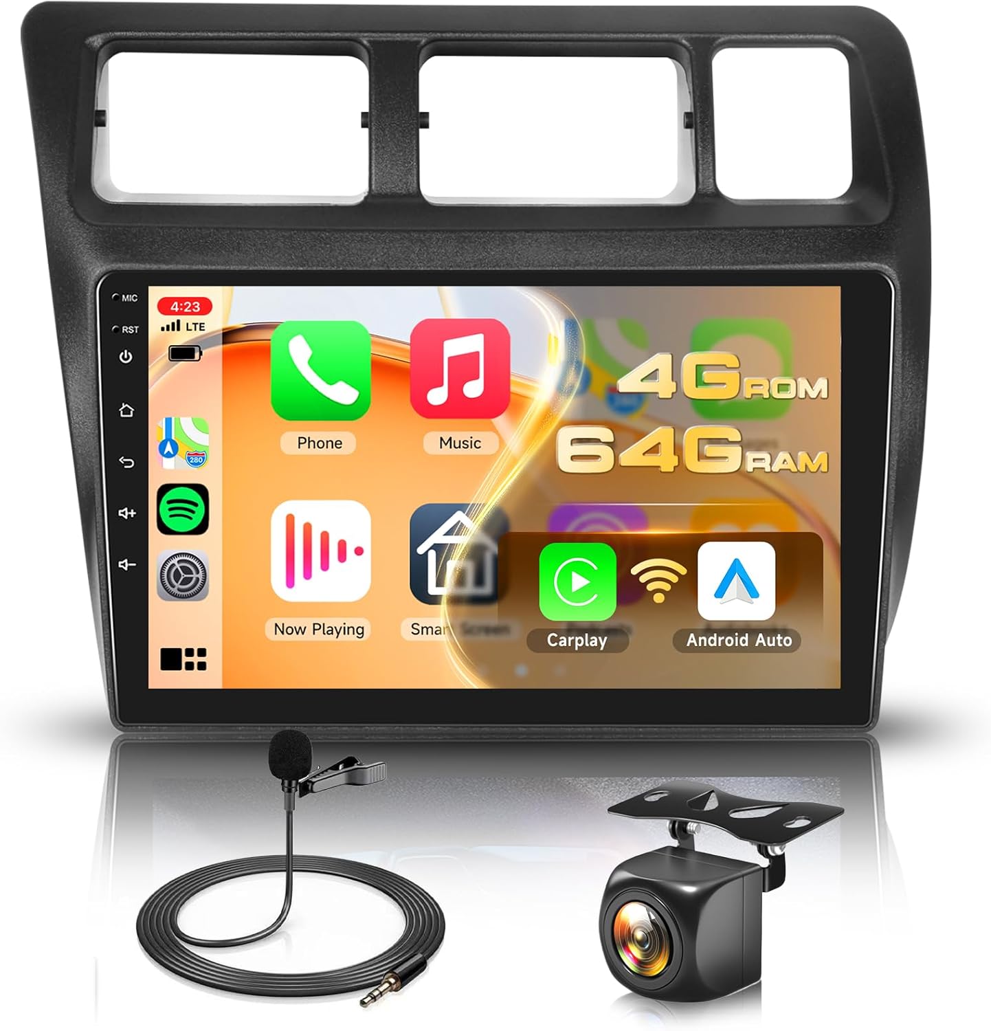 4G+64G Android Stereo for Toyota Corolla 1993-1997 Radio Upgrade 9 Inch IPS Touch Screen Head Unit, Driauto Car Stereo with Wireless Carplay Android Auto GPS WiFi DSP Bluetooth FM RDS Backup Camera