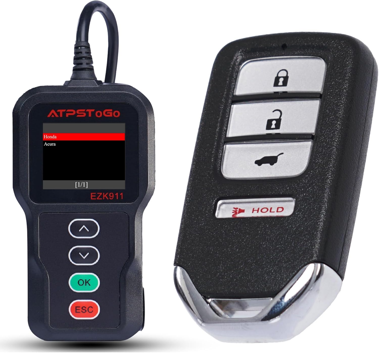 DIY Smart Key Fob Replacement Compatible with 2015 2016 Honda CRV CR-V Keyless Entry Remote Control Replace Kit FCC ID: ACJ932HK1210A 4 Button