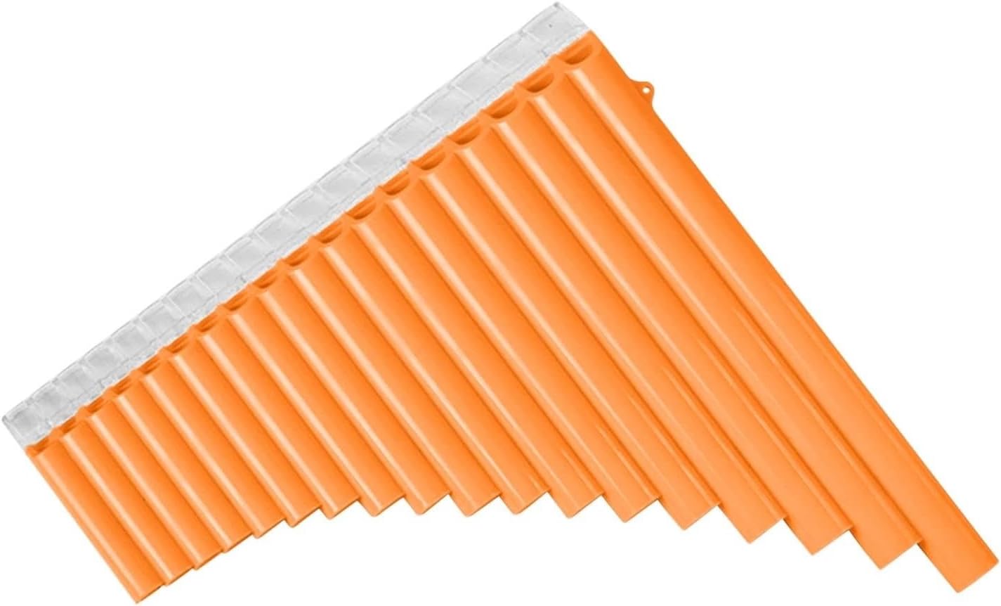 Orange 18-Pipe Pan Flute Panpipes Chinese Traditional Woodwind Instrument With Carry Bag Musical Instruments