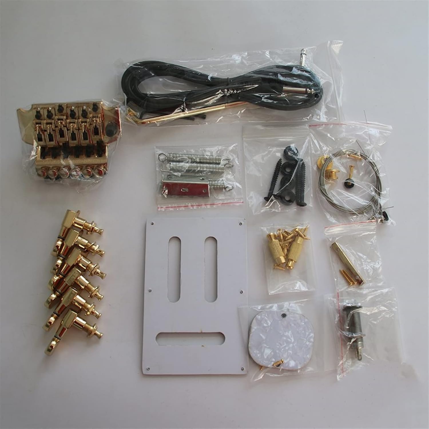 TSTS Water Ripple Electric Guitar DIY Kit Set Basswood Body Rosewood Fingerboard Maple Neck Guitar DIY Accessory (Color : 07)