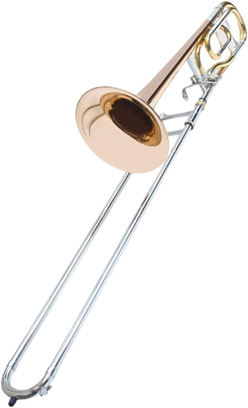 Adult Trombone Instrument Beginner's Trombone Lacquer Gold Instrument B Flat To F Tenor(5)