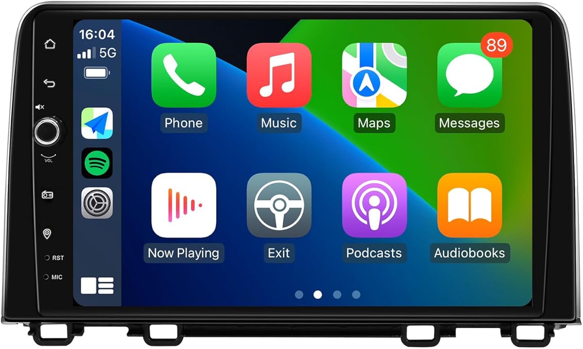 JOYING Car Radio for Honda CRV 2017-2021, Android 13 Car Stereo 10.1 Inch IPS Touchscreen Plug and Play with Wireless CarPlay & Android Auto, GPS Navigation, 5G WiFi, Bluetooth 5.1, FM(JY-HT167N8)