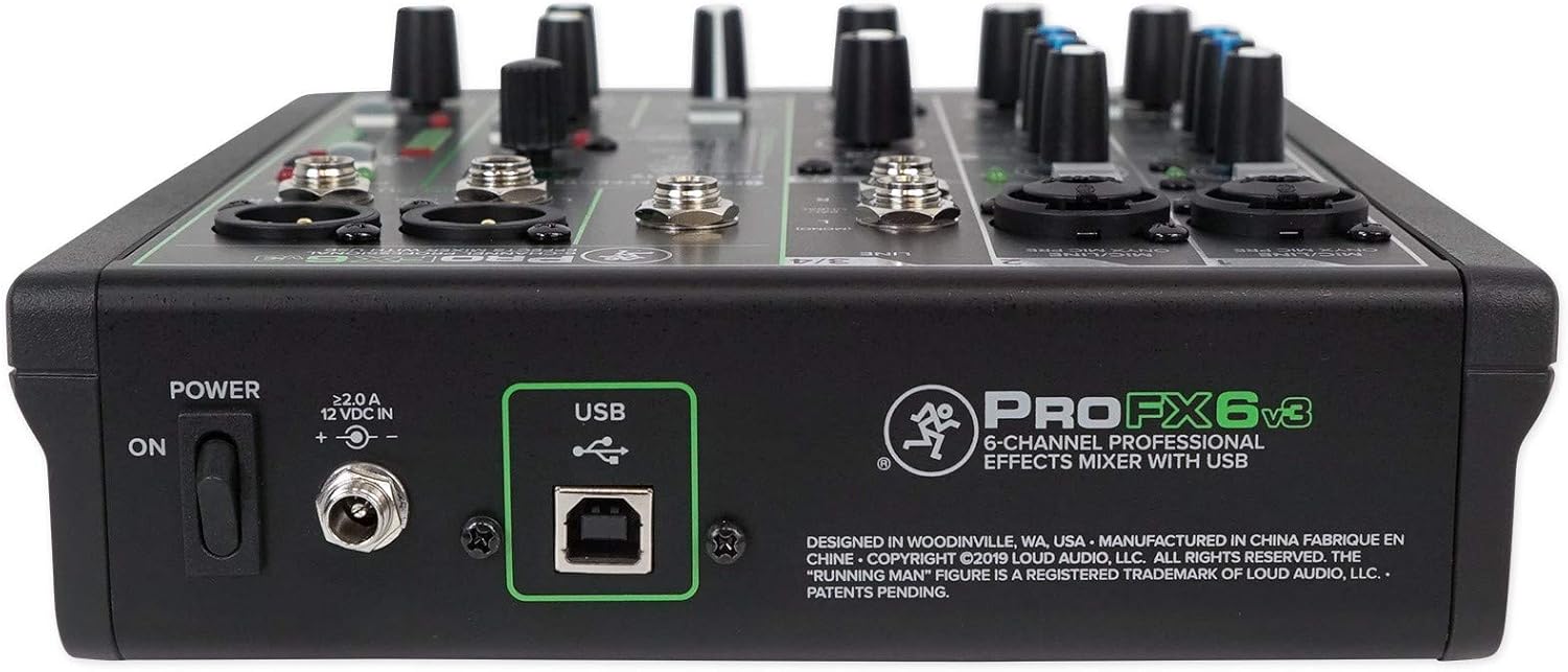 Mackie Performer Bundle with ProFX6v3 effects mixer with USB, two EM-89D dynamic mics and MC-100 headphones