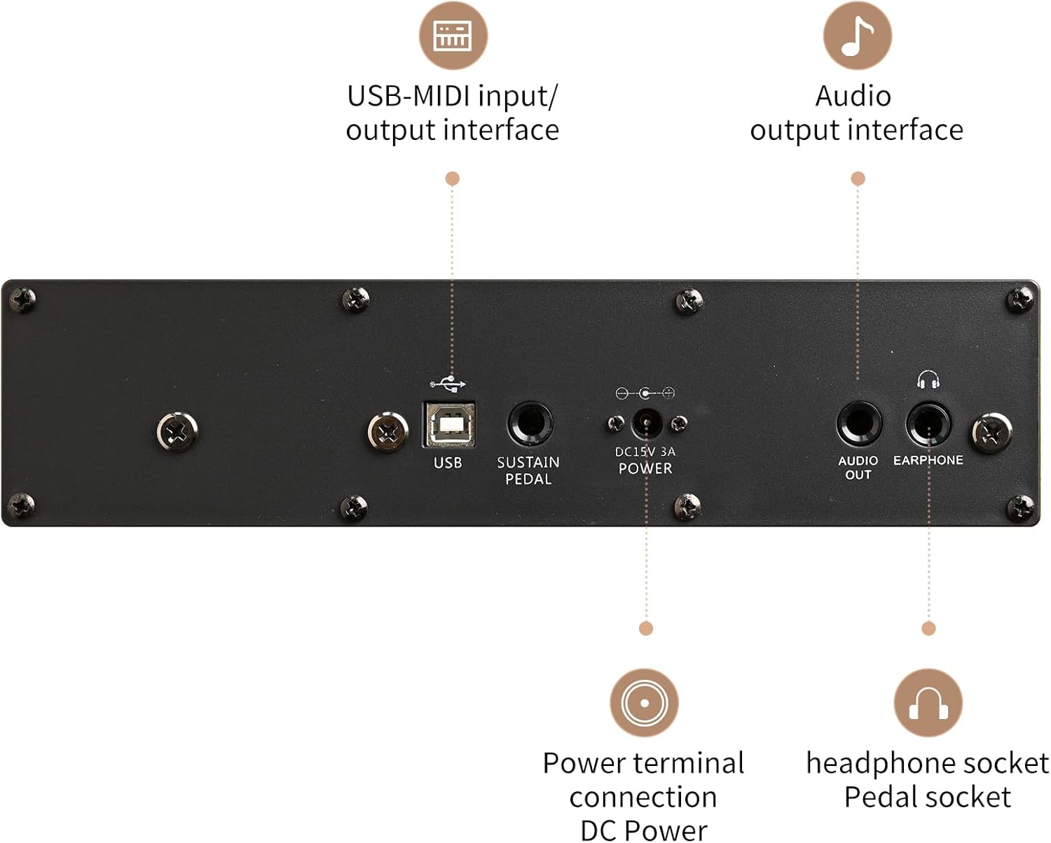 ZHRUNS 88 Key Piano Keyboard Digital Piano with Solid Wood Furniture Stand