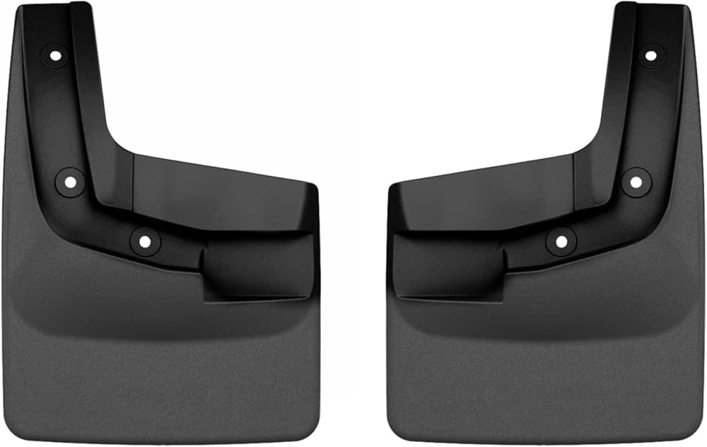 WeatherTech Custom No Drill Splash Guard MudFlaps for Ford Ranger, Front Pair (110186), Black