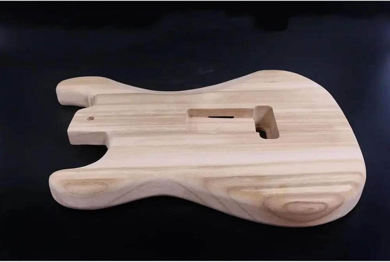 Guitar Body Guitar Replacement Parts Electric Guitar Body Paulownia Wood SSH Unfinished Guitar Bodies Drilled For DIY Guitar Amateur