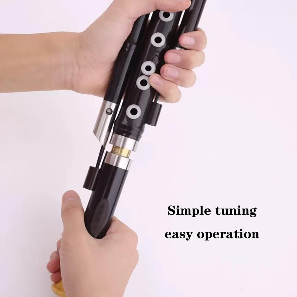 Ebony Woodwind Gourd Silk Instrument Entertainment Performance Type B-flat C-key Cucurbit Flute Gift For Children Elders, Friends Tuning Is Simple (Size : C-key)