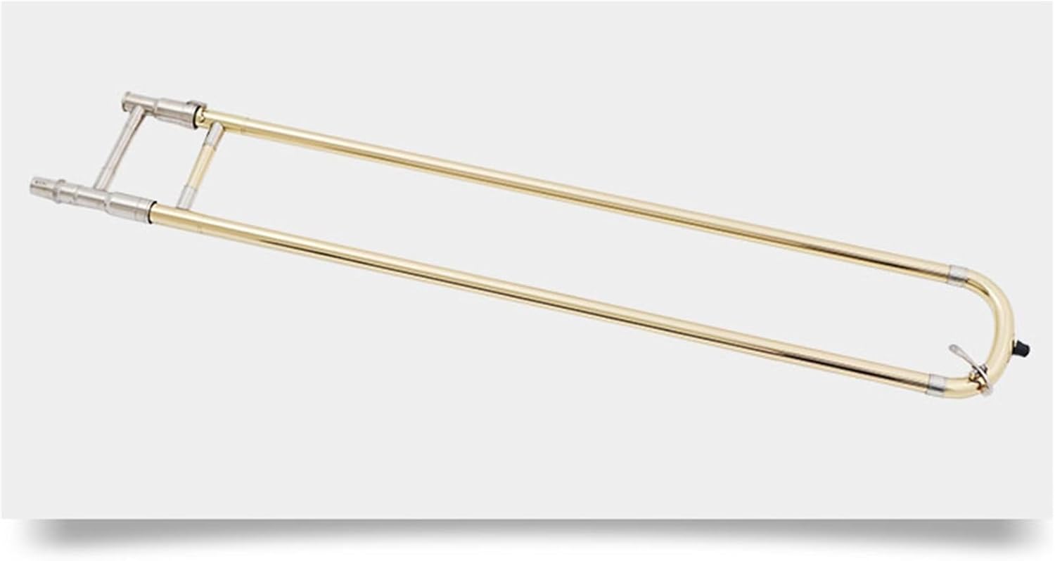 Lacquer gold tenor B flat trombone beginner professional brass instrument