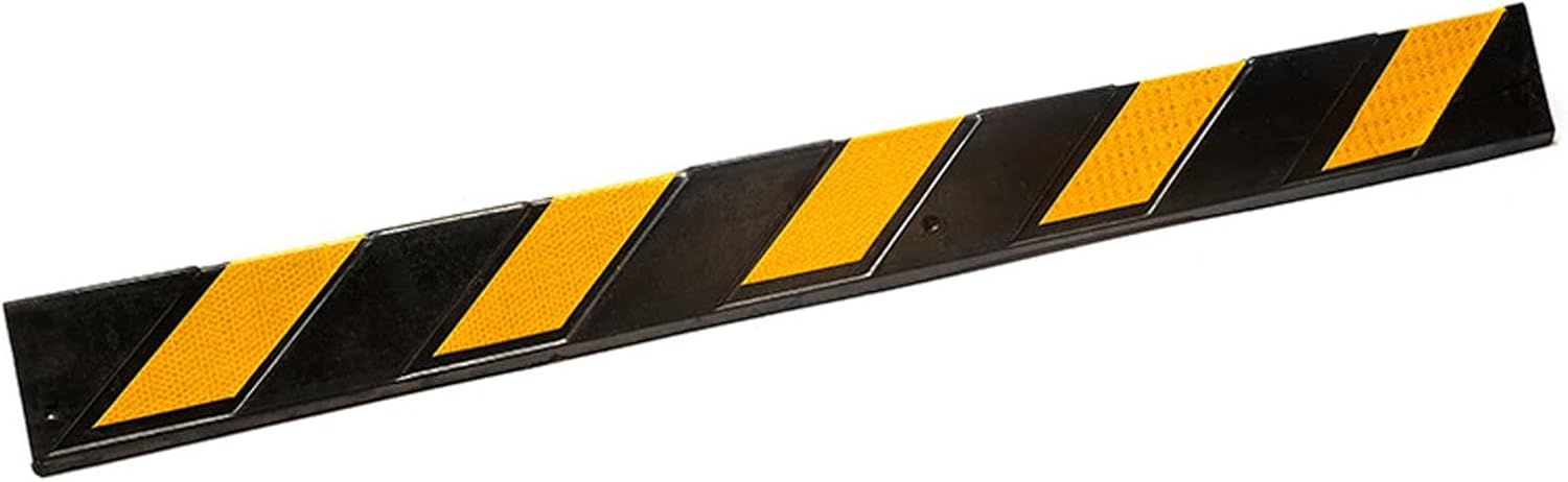 TEMKIN Car Parking Protector Foam Bumpers Protectors Rubber Corner Protectors Garage Reflective Strip 100cm Underground Parking Lot Right Angle Rubber Warning Strip Res Bumpers (Color : Yellow Black