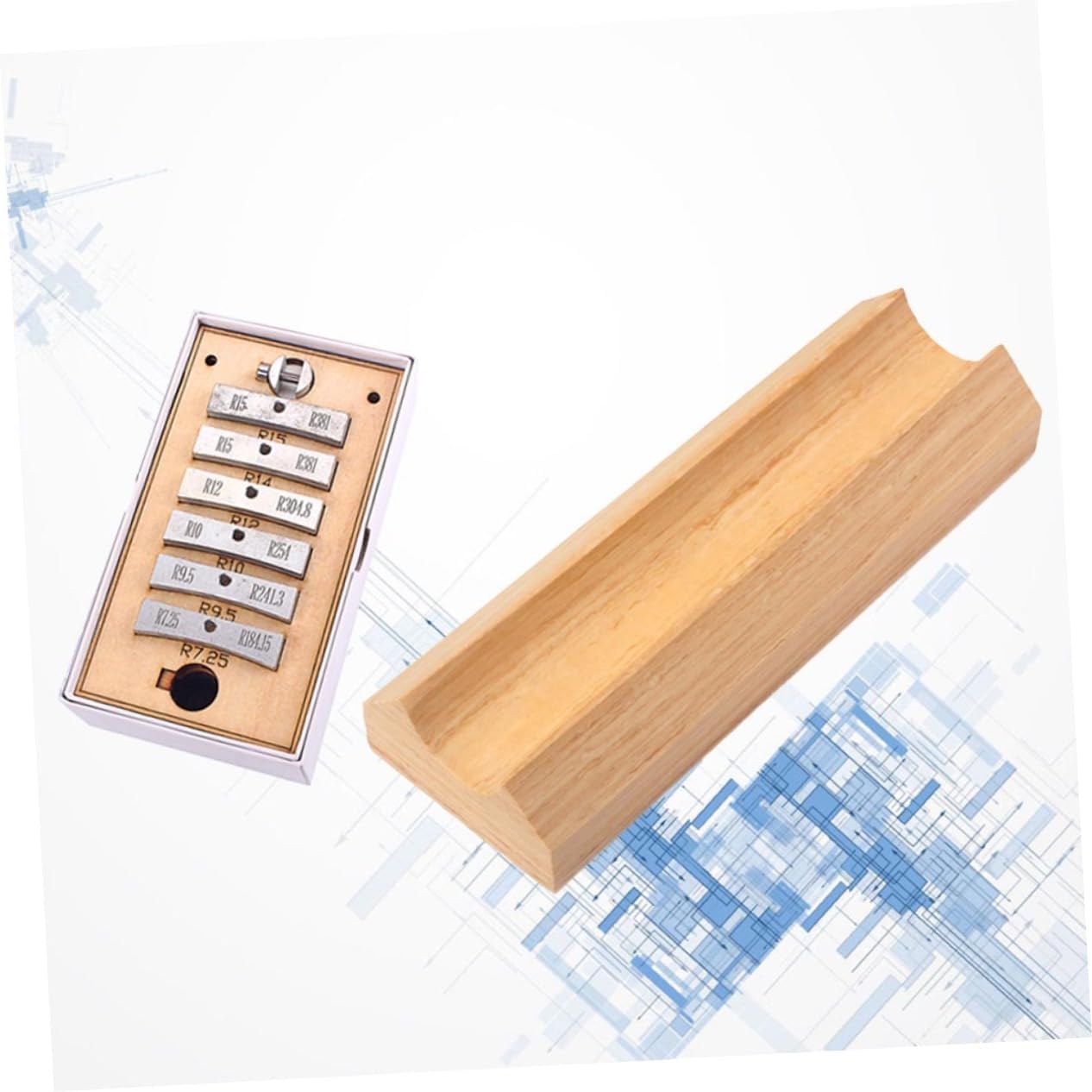 13pcs Guitar Fret Press Caul Insert for Luthier Tool Metal Press Caul Bass Guitar Setup Kit