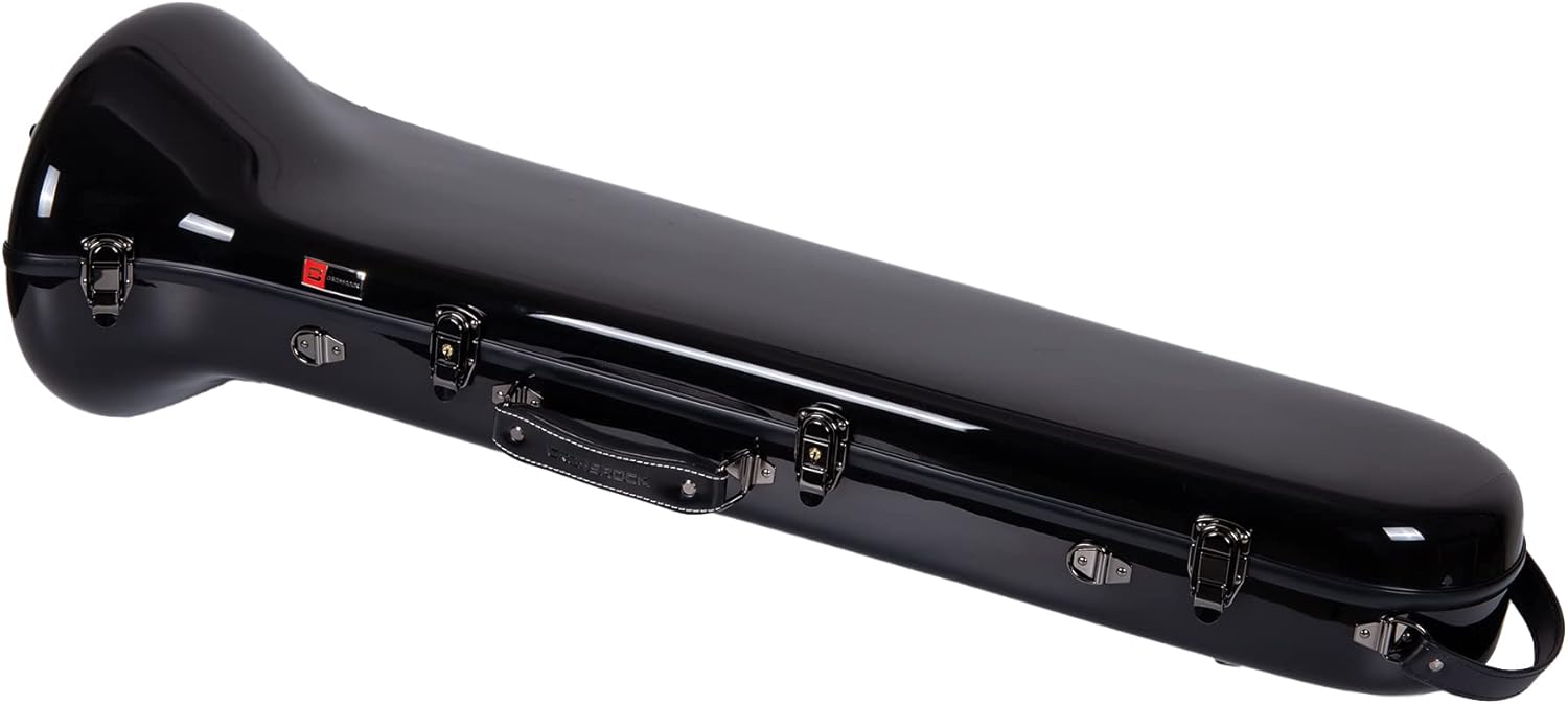 Crossrock CRF1000TBBK F-Trigger or Straight Trombone Case- Fiberglass- Backpackable-Black