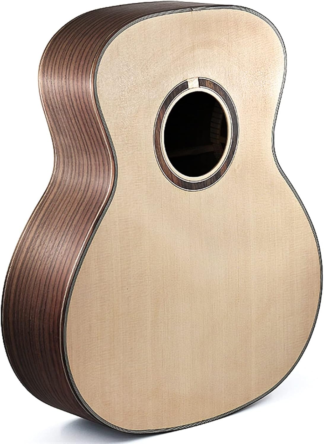 Rosewood Folk Guitar Full Single Finished Barrel Combination Rosewood Back Side Spruce Veneer DIY Guitar Material Unfinished Guitar Body
