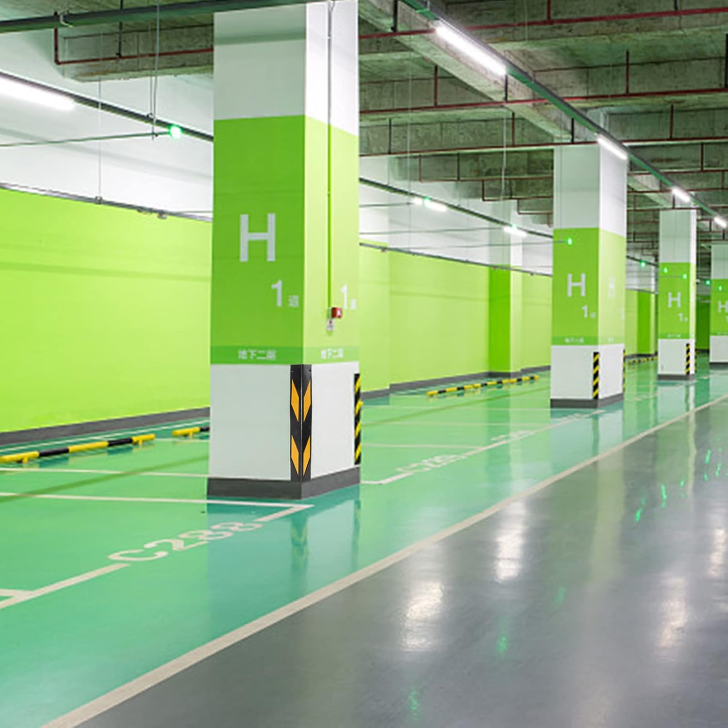 2pcs Edge Protector Strip Rubber Corner Guards for Parking Garages Reflective Wall Guards for Garage Walls