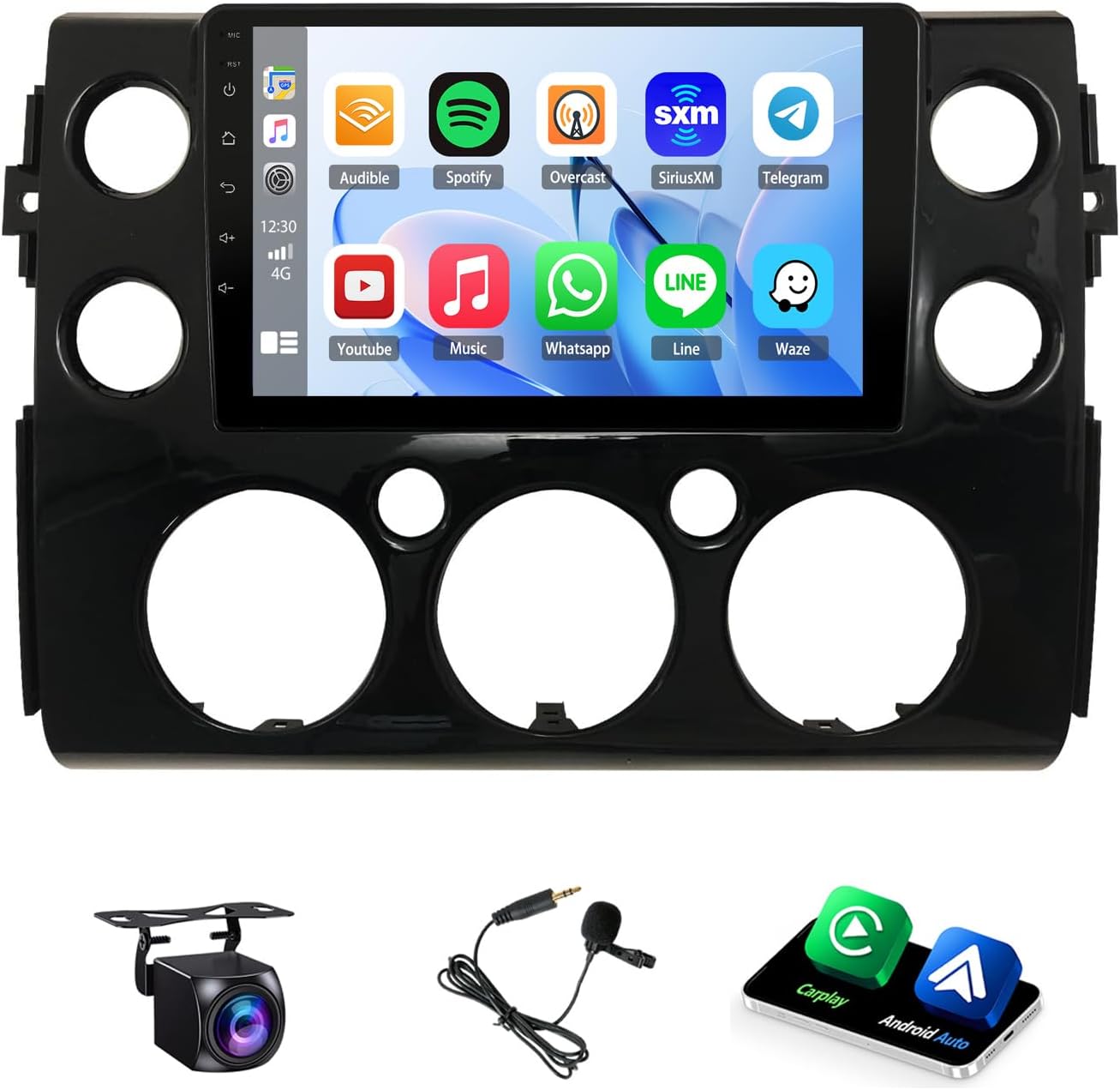 2G+64G Double Din Car Stereo Radio for Toyota FJ Cruiser 2006-2020,9