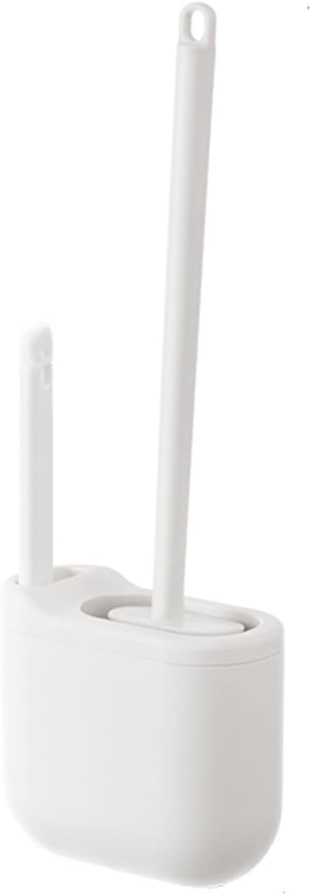 Toilet Brush Toilet Brush Household No Dead Angle Wall Hanging Free Punching Toilet Brush Toilet Cleaning Set Bristles Flexible Drain Toilet Brush Holder Toilet Accessories