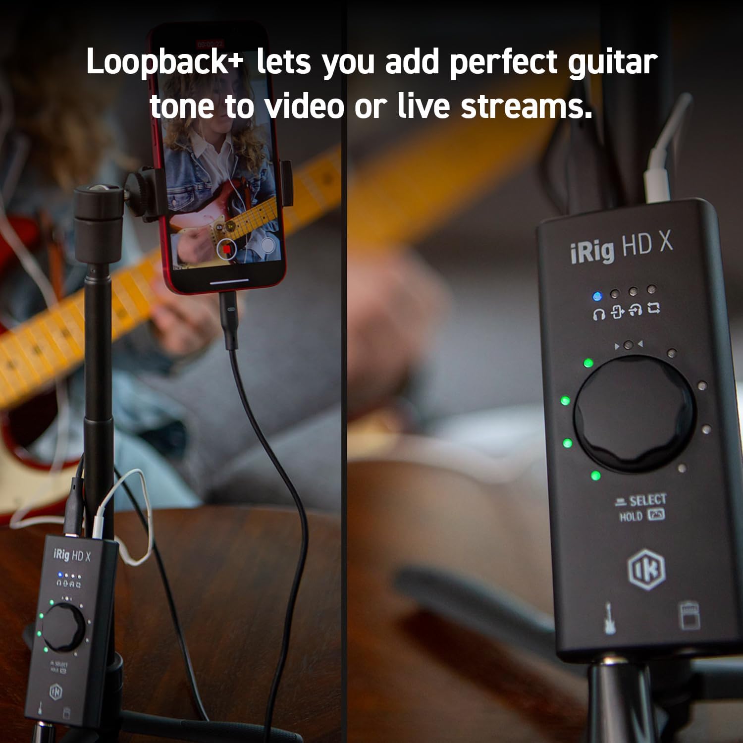 IK Multimedia iRig HD X Guitar Audio Interface - 96 kHz Music Recording, 24-bit, For iPhone, iPad, Mac, iOS, And PC With Lightning Cable, USB-C, Guitar Accessories, Recording Studio Equipment