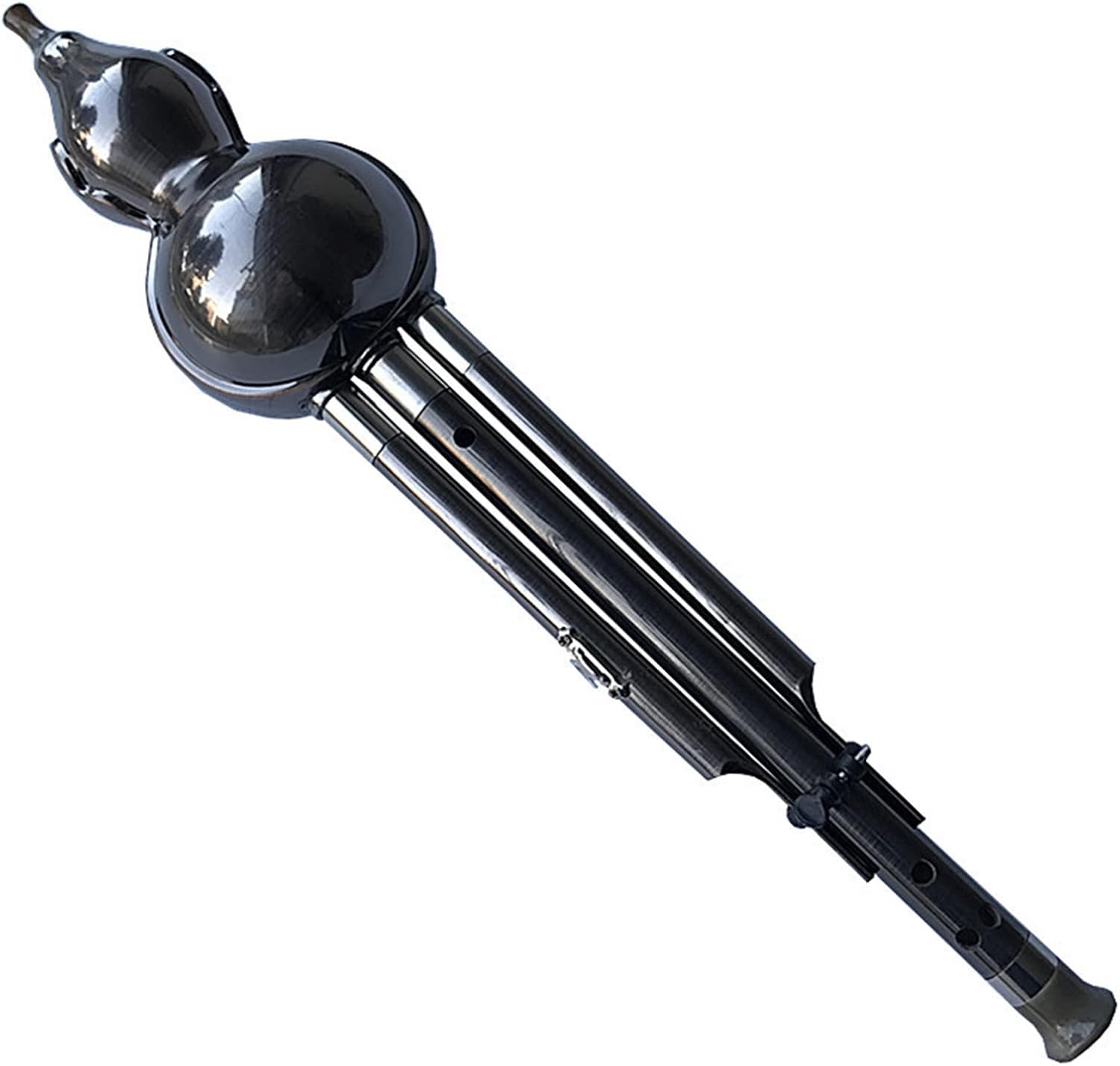 FLFL Hulusi Bronze Bakelite A Key Hulusi Playing Beginners Musical Instrument with Box