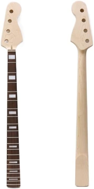 B13 Right Hand 4 STRING Bass Guitar Neck 20 Fret 34 Inch Maple Rosewood BLOCK Inlay Nut Width 38 Heel Width Mm 64mm
