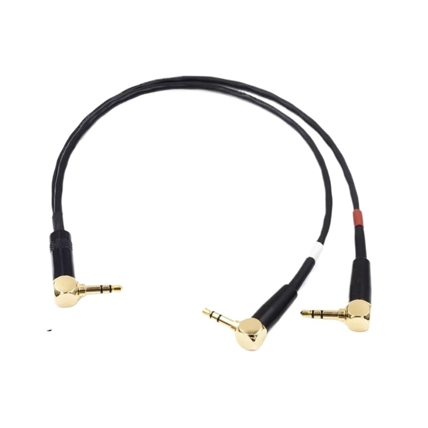 3.5mm 1 to 2 Left Right Channel Recording Cable Suitable for Dual Microphone Camera Cable(Type 1,1m)