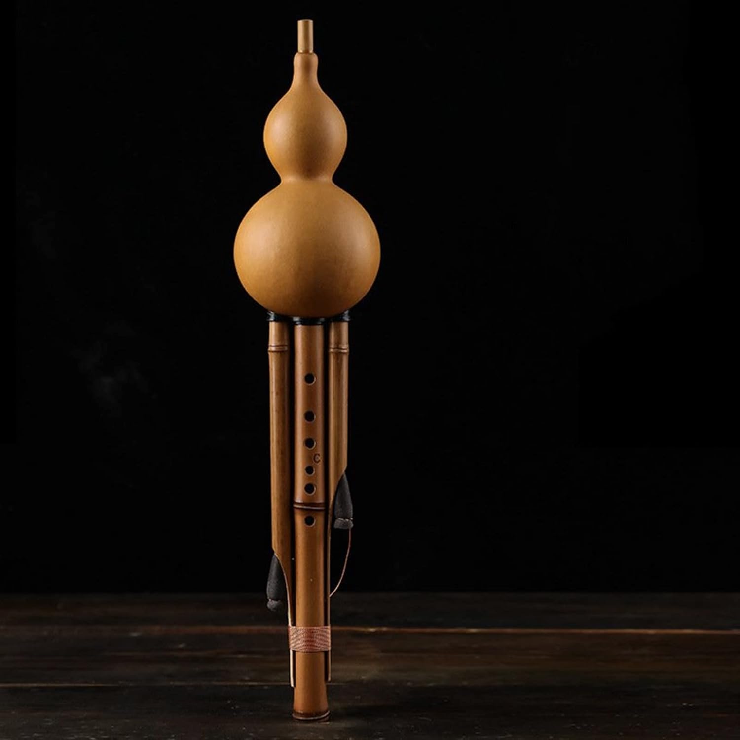 FLFL Hulusi Seven-Hole Cucurbit Flute Playing Type Handmade Hulusi (Color : D-Tune)