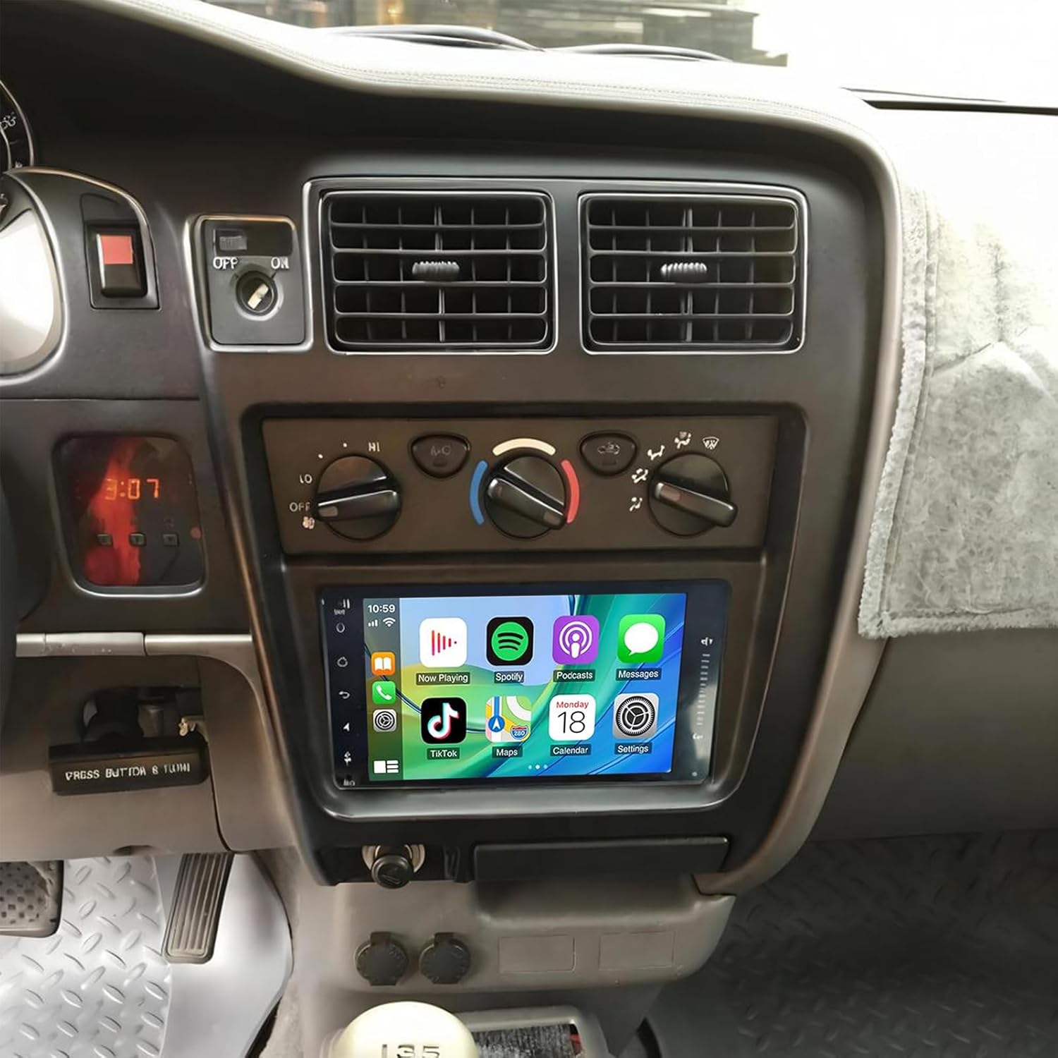 4+64G Car Stereo Radio for Toyota Tacoma 1998-2004 with Wireless CarPlay and Android Auto, 7IN HD Touchscreen Android 13 Double Din Car Audio w/Bluetooth WiFi GPS SWC FM Mirror Link Backup Camera