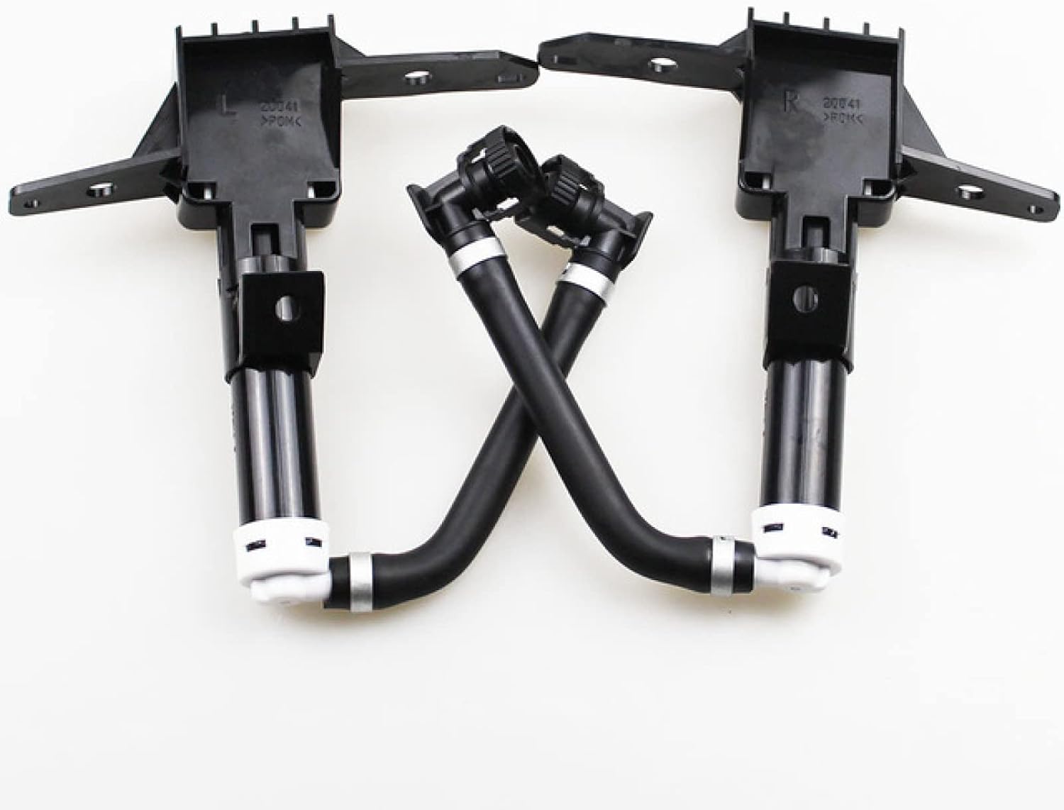 Headlight for Subaru Forester 2009 2010 2011 2012, Front Bumper Headlight Water Spray Nozzle Cover Headlamp Washer Nozzle Cap 2pcs