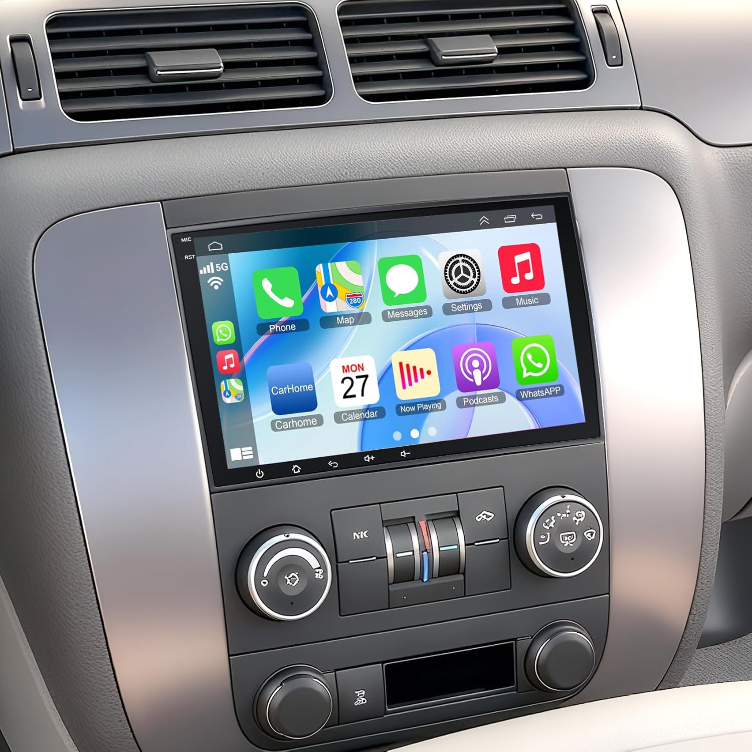 4G+64G Car Radio for 2007-2012 Chevrolet Chevy Silverado Impala, GMC Sierra Acadia Enclave Yukon, Buick 8