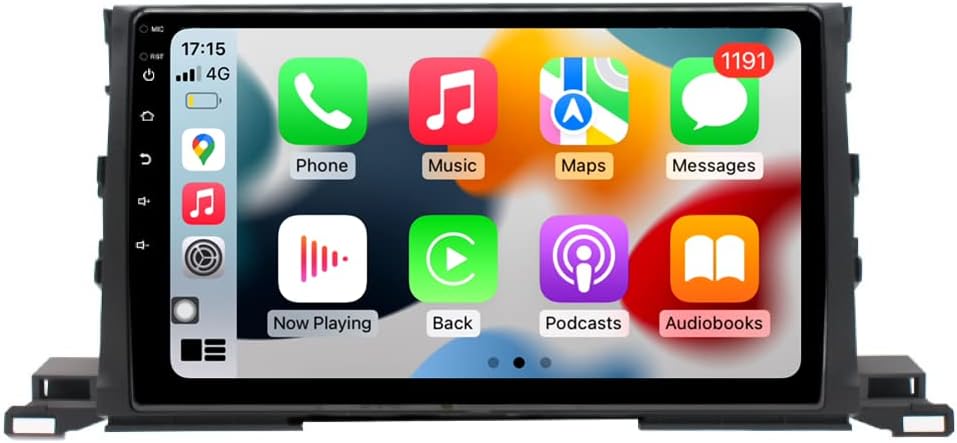 Android 13 Car Radio for Toyota Highlander (2014-2019) 10.1 Inch IPS Screen 8Core 3G+32G Built-in Wireless Carplay/Android Auto/WiFi/Bluetooth/Navigation