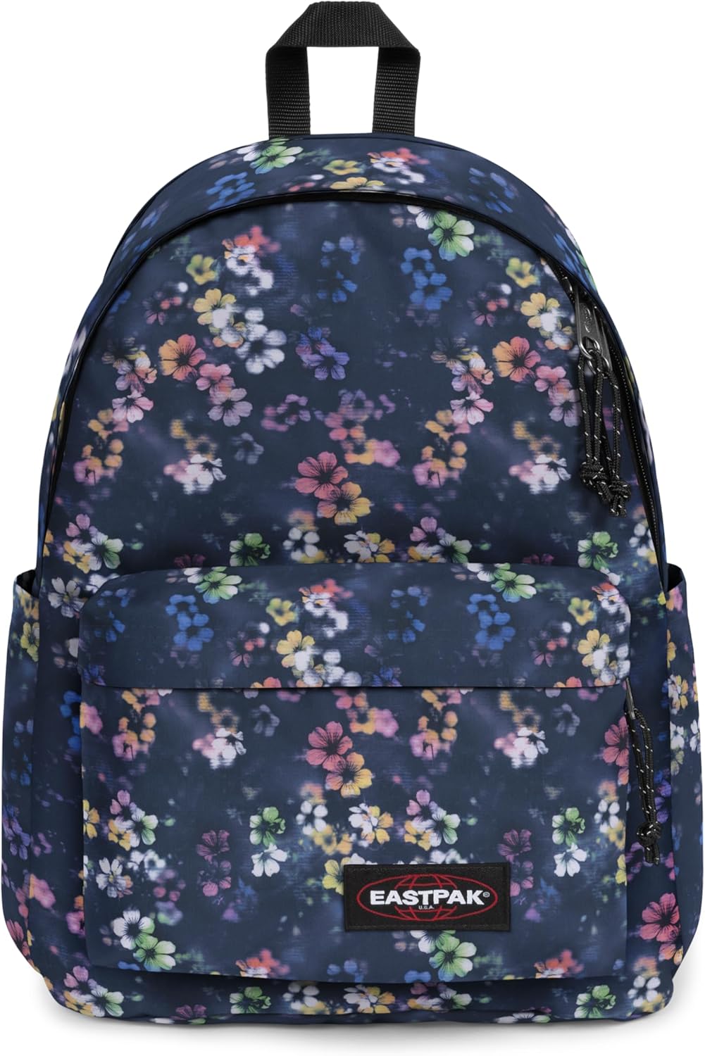 EASTPAK Day Office 31 L Laptop Backpack for 16-Inch Devices - Secure Business Travel Carry-On, Durable Commuter Rucksack with Hidden Pocket & Bottle Holder, Flora Fade Navy