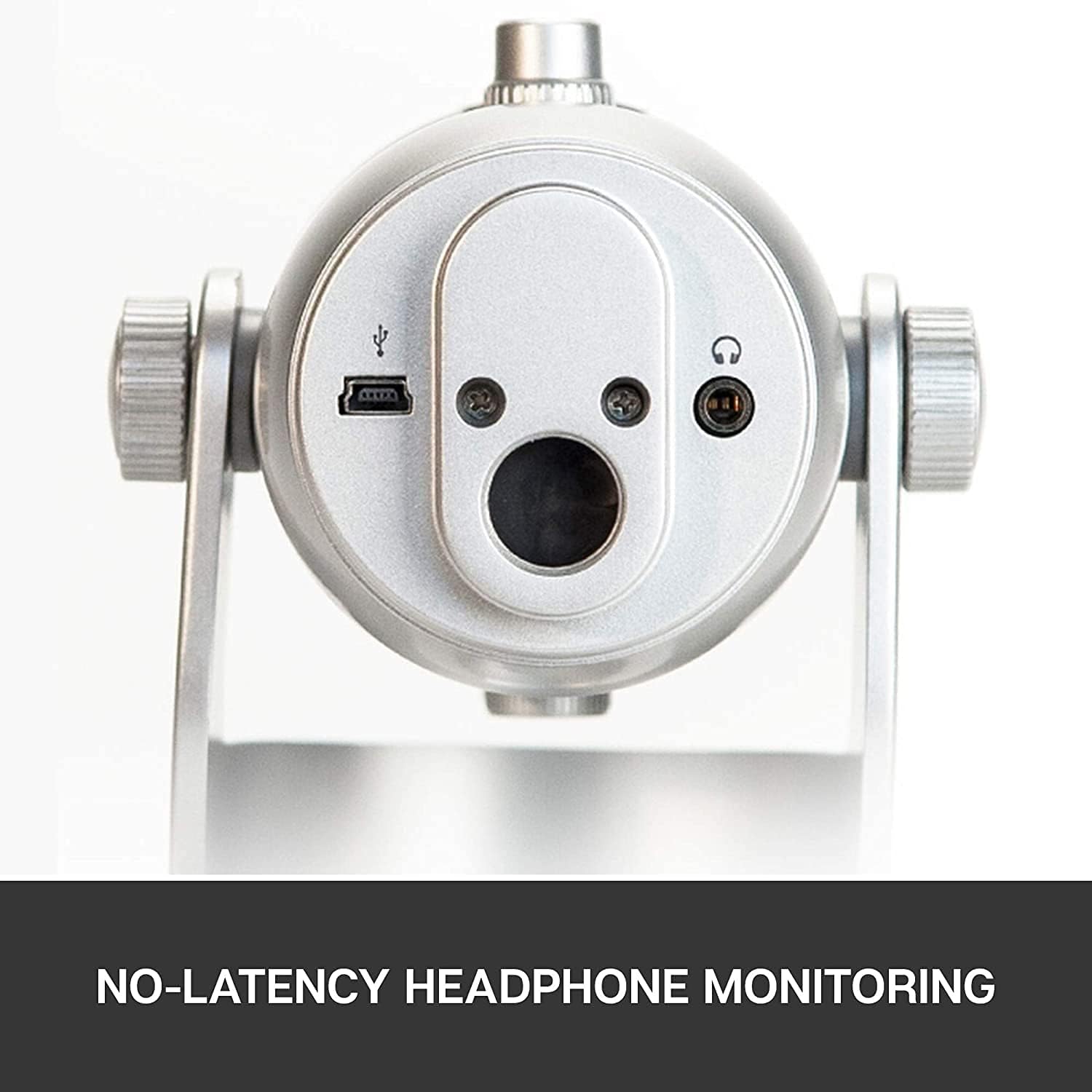 Blue Yeti USB Mic for Recording & Streaming on PC and Mac, 3 Condenser Capsules, 4 Pickup Patterns, Headphone Output and Volume Control, Mic Gain Control, Adjustable Stand - Silver (Renewed)